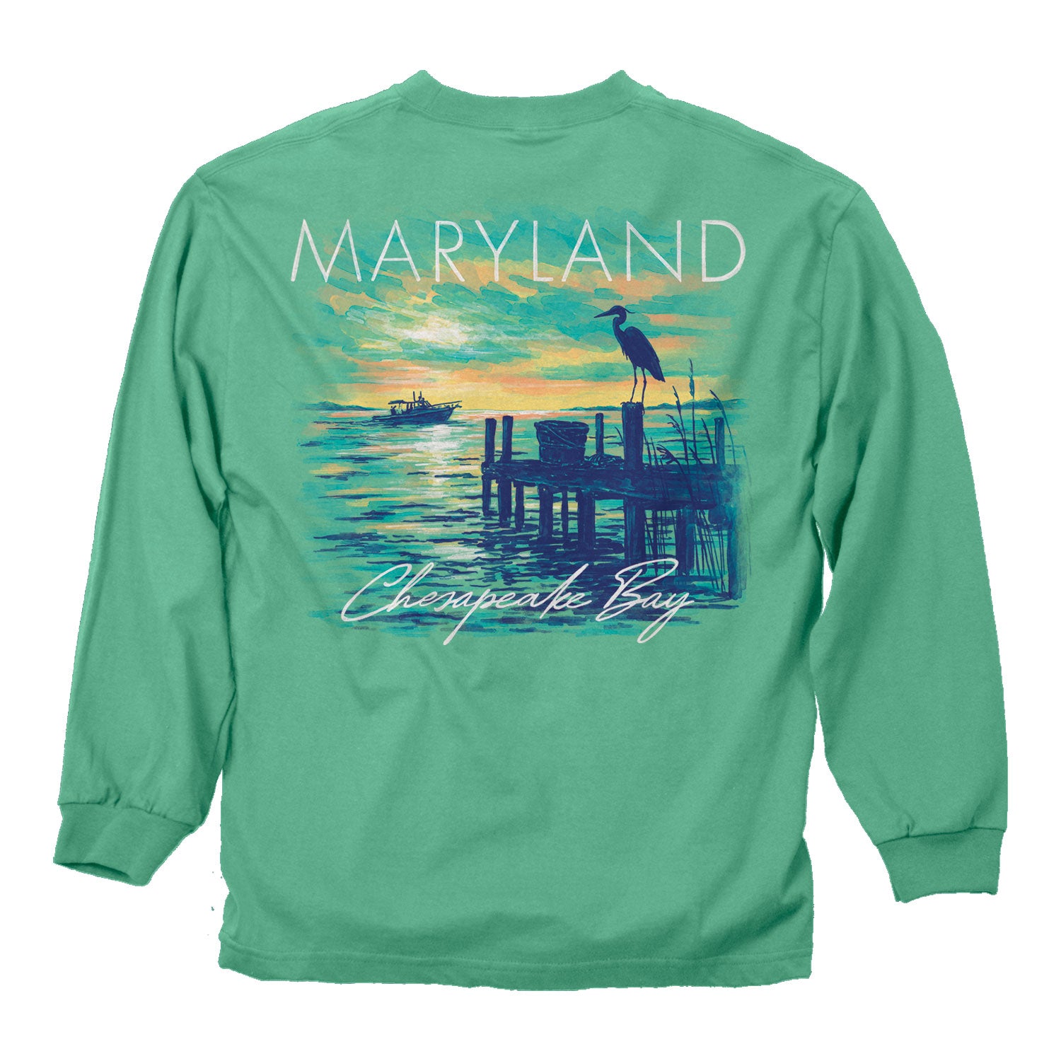 MDMYMD - Heron Scene Long Sleeve