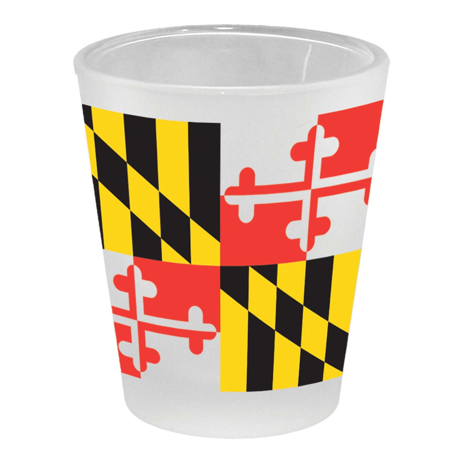 MDMYMD - Maryland Flag Shot Glass