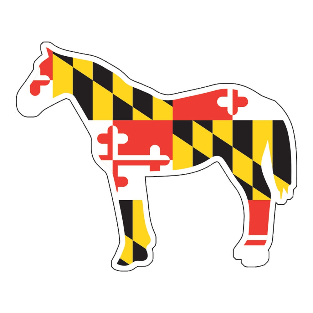 MDMYMD - Flag Horse Sticker