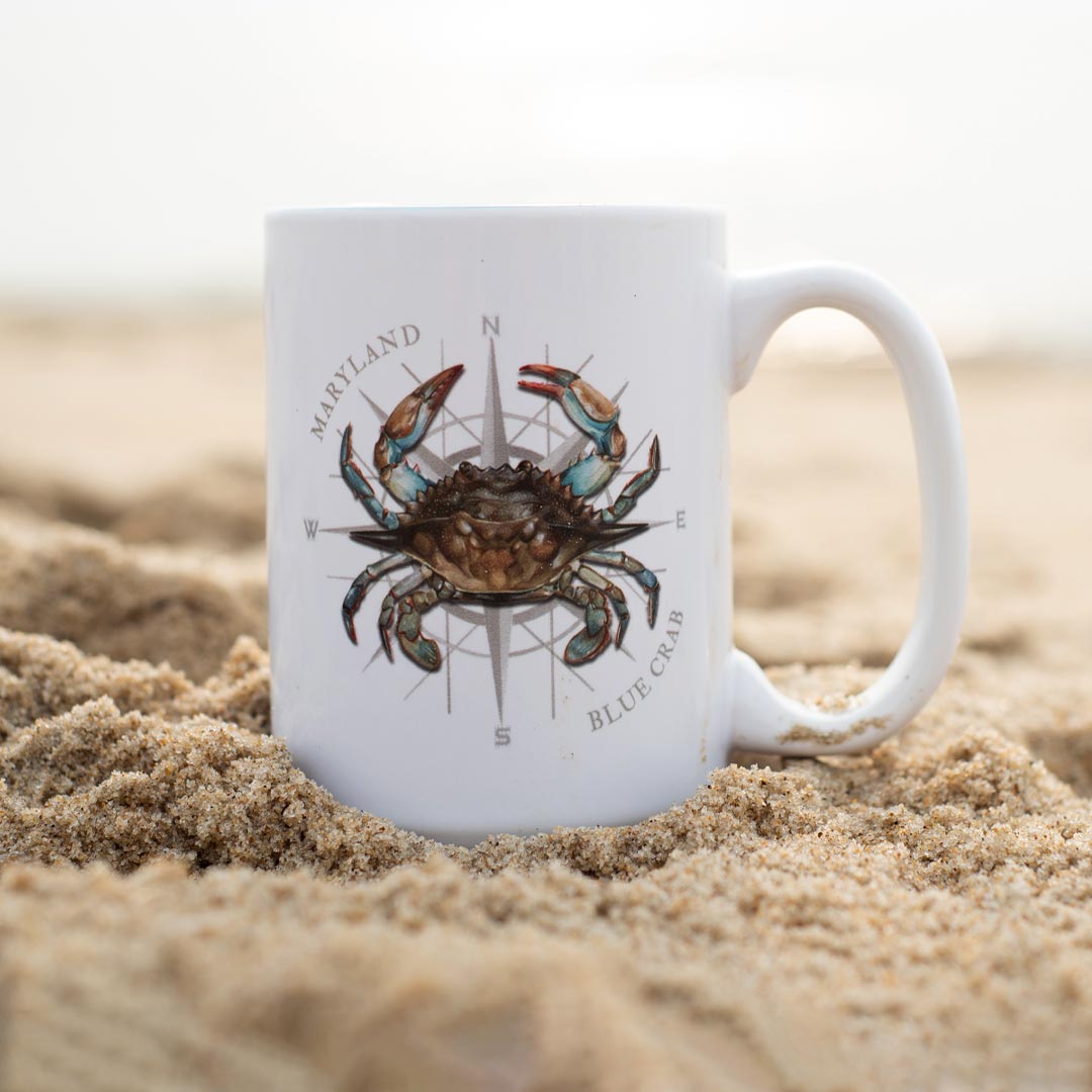 Maryland My Maryland coffee mug in the sand 