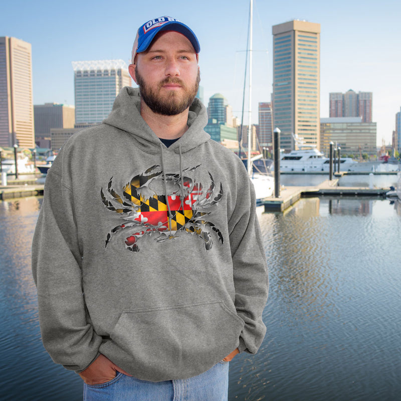 Maryland Ripped Crab Hoodie