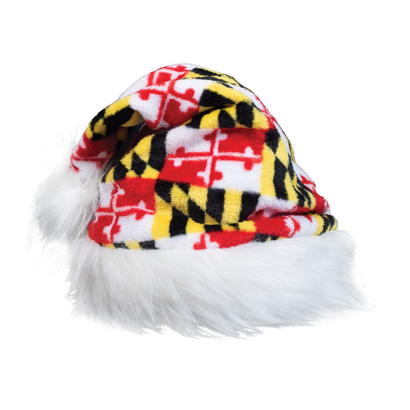 Maryland Flag Santa Hat