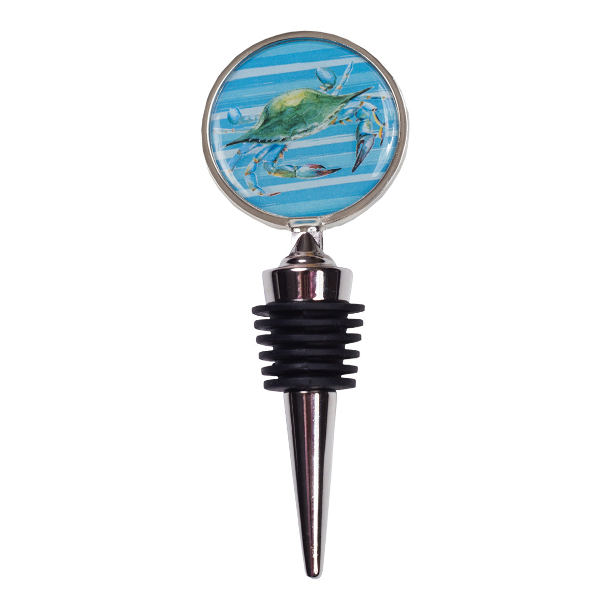 MDMYMD - Crab Stripe Wine Stopper