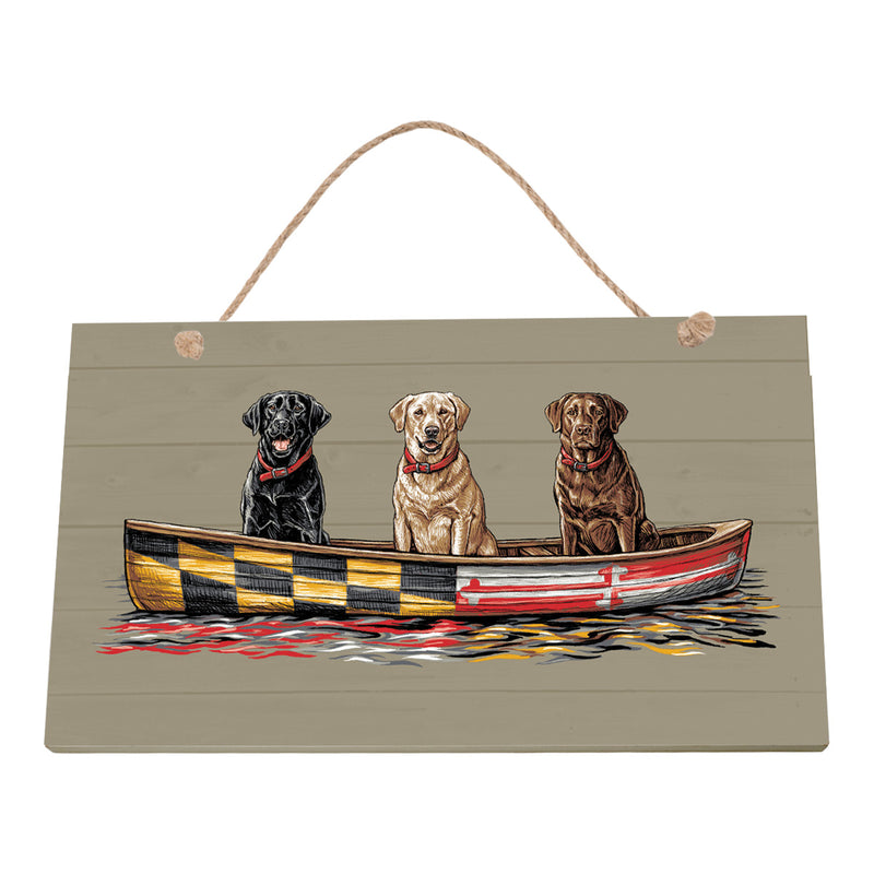 Dog Canoe Sign