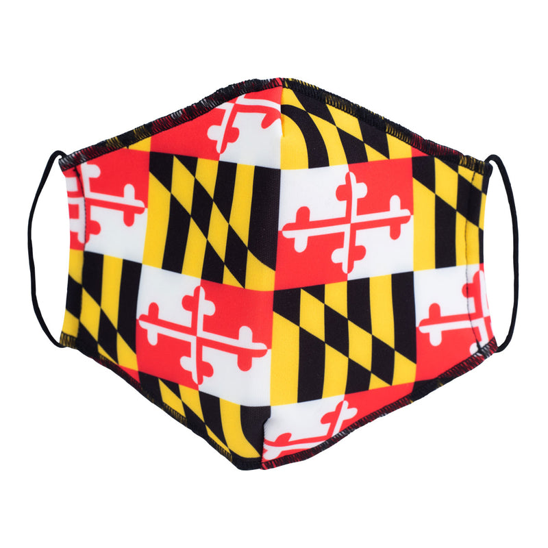Maryland Flag Repeat Face Mask