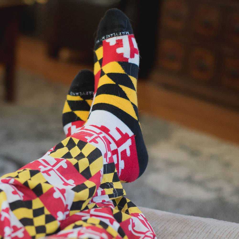 MDMYMD - Maryland Flag Dress Socks
